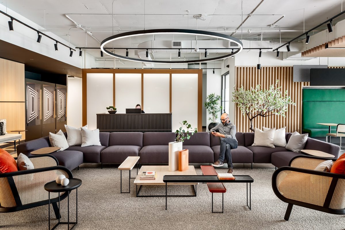 Reception Lounge at Workplace One Wellington